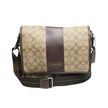 Coach Shoulder Bag F70432 Pvc / Leather Brown Messenger Bag Signature Women