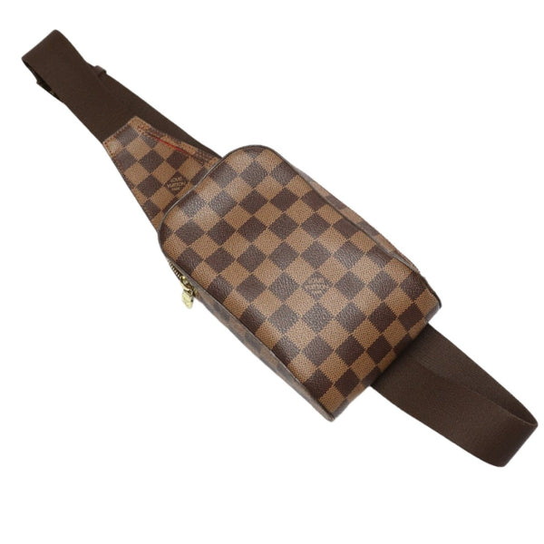Louis Vuitton Sling Bag N51994 Damier Canvas Brown Waist Pouch Damier Geronimos Unisex(Unisex)