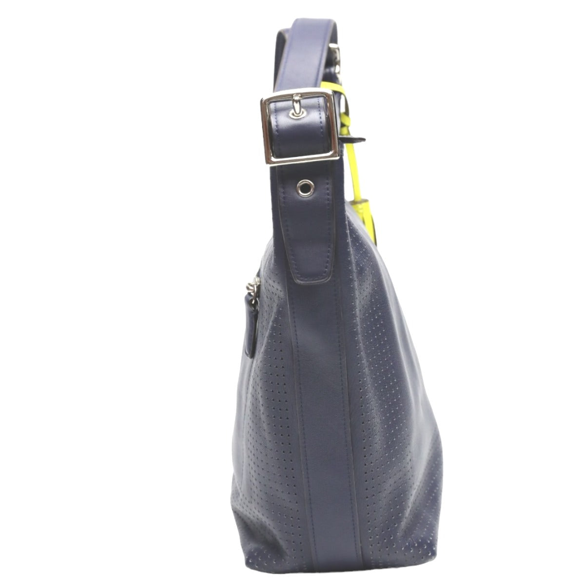 Coach Shoulder Bag F22762 Leather Navy Shoulder Bag Fringe Crossbody Women