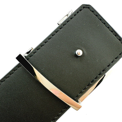 Louis Vuitton Belt M9821 Calfskin Brown Reverse Monogram Saintur Initial Mens 44