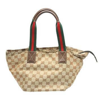 Gucci Handbag 131228 Gg Canvas Beige Tote Bag Sherry Line Women