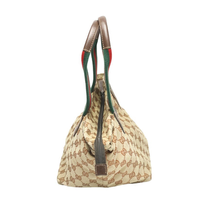 Gucci Handbag 131228 Gg Canvas Beige Tote Bag Sherry Line Women