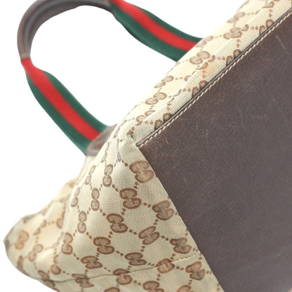 Gucci Handbag 131228 Gg Canvas Beige Tote Bag Sherry Line Women