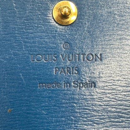 Louis Vuitton Long Wallet Purse M63385 Epi Leather Toledo Blue Long Wallet Purse Epi Porte Tresor