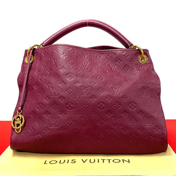 Louis Vuitton Shoulder Bag M94047 Leather Wine-Red Monogram Monogram Ann Platt Artsymm Women
