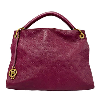 Louis Vuitton Shoulder Bag M94047 Leather Wine-Red Monogram Monogram Ann Platt Artsymm Women