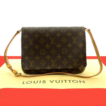 Louis Vuitton Shoulder Bag M51388 Leather, Pvc Brown Monogram Musette Tango Long Mens(Unisex)