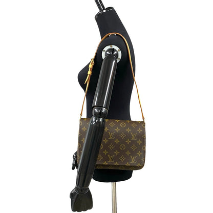 Louis Vuitton Shoulder Bag M51388 Leather, Pvc Brown Monogram Musette Tango Long Mens(Unisex)