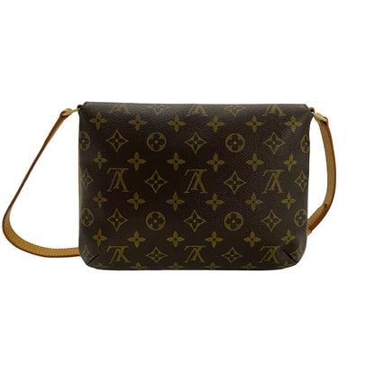 Louis Vuitton Shoulder Bag M51388 Leather, Pvc Brown Monogram Musette Tango Long Mens(Unisex)
