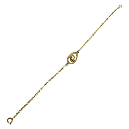 Dior Bracelet Gold Plated Gold Cd Logo Women