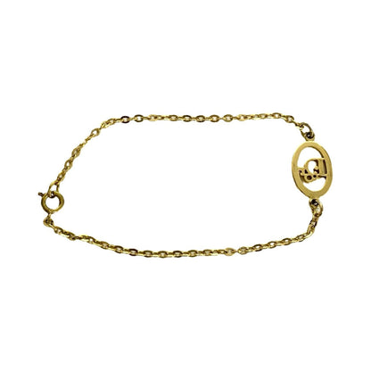 Dior Bracelet Gold Plated Gold Cd Logo Women