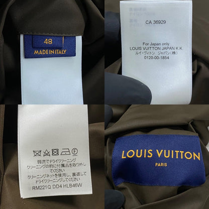 Louis Vuitton Blouson Nylon, Polyamide Brown Reversible Monogram Mens 48