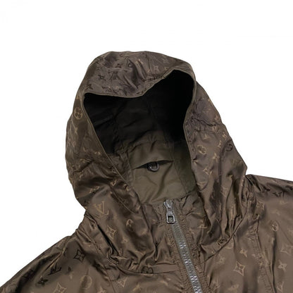 Louis Vuitton Blouson Nylon, Polyamide Brown Reversible Monogram Mens 48