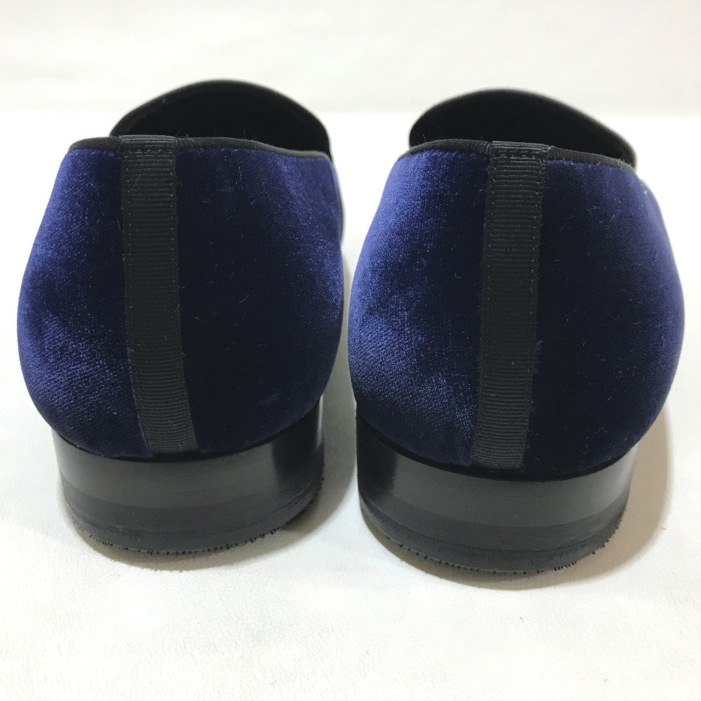 Louis Vuitton Dress Shoes 1A32Rs Velvet Navy Business Shoes Auteuil Line Mens 6M