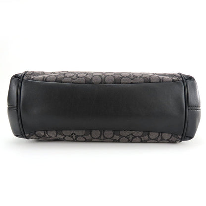 Coach Tote Bag F27579 Canvas, Leather Black Women