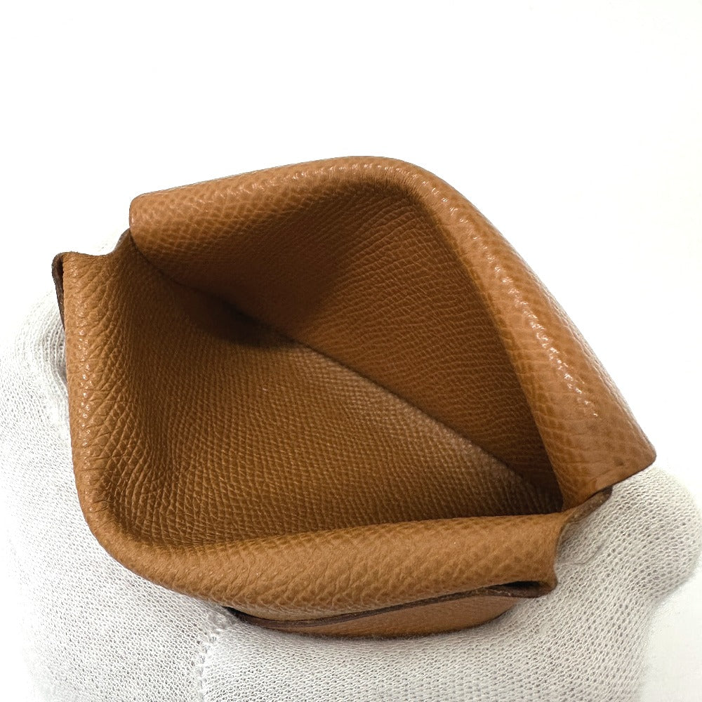 Hermes Coin Case Epsom Brown Calvi Duo Women