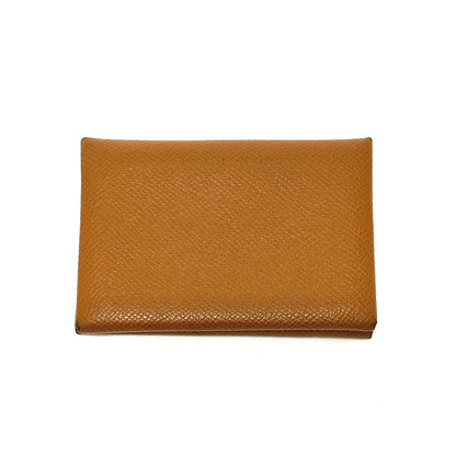 Hermes Coin Case Epsom Brown Calvi Duo Women