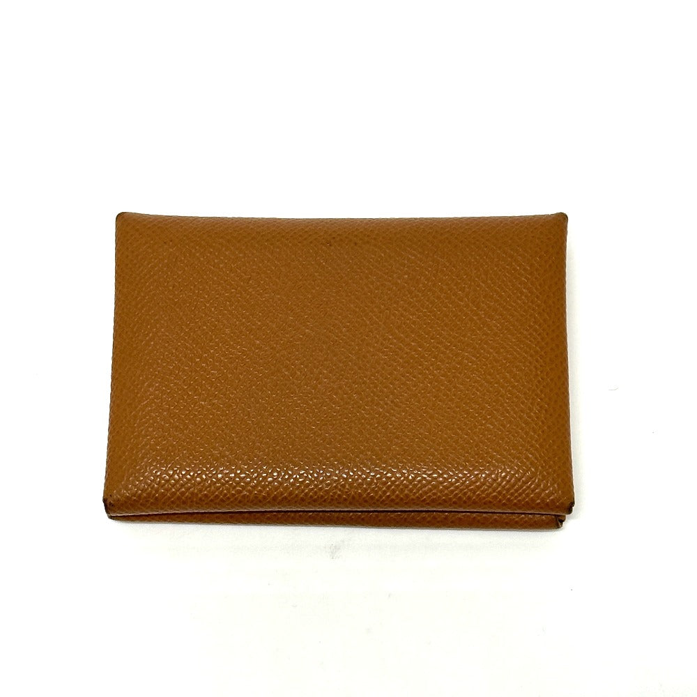 Hermes Coin Case Epsom Brown Calvi Duo Women