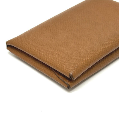 Hermes Coin Case Epsom Brown Calvi Duo Women