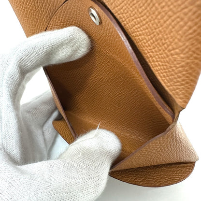 Hermes Coin Case Epsom Brown Calvi Duo Women