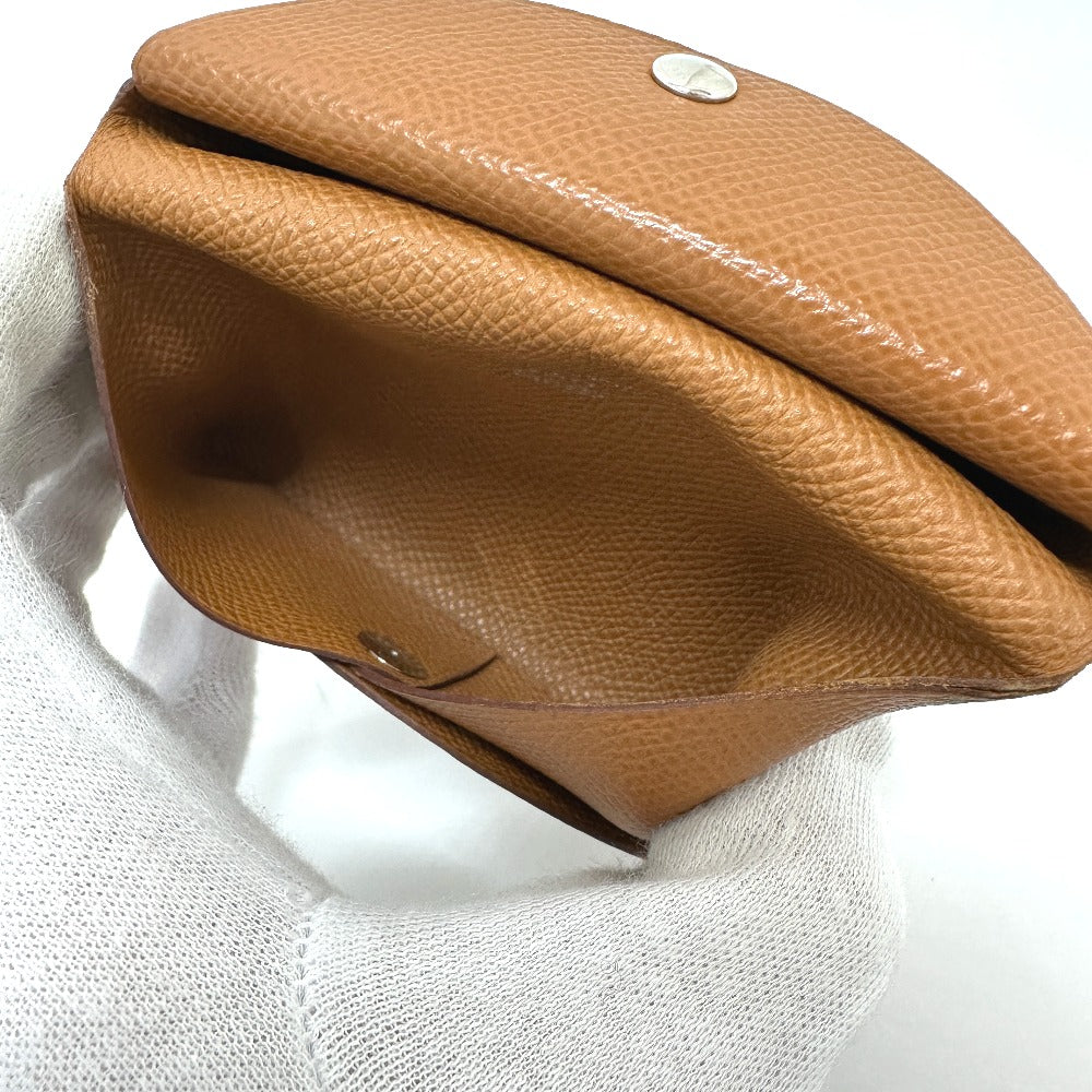 Hermes Coin Case Epsom Brown Calvi Duo Women