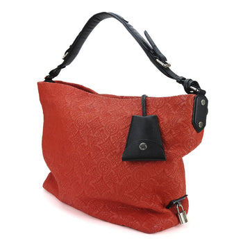 Louis Vuitton Shoulder Bag M93155 Leather Red Monogram Antia Hobo Gm Women