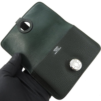 Hermes Coin Case Togo Moss Green Dogon Women