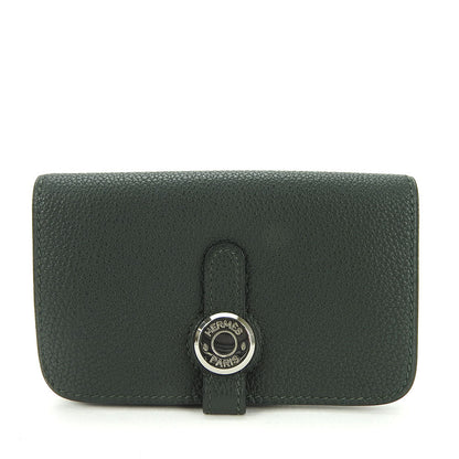 Hermes Coin Case Togo Moss Green Dogon Women