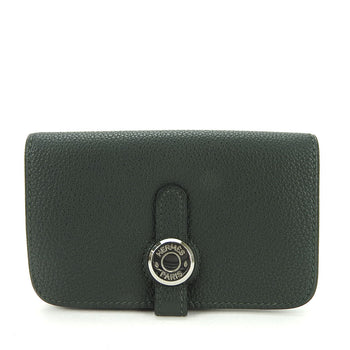 Hermes Coin Case Togo Moss Green Dogon Women