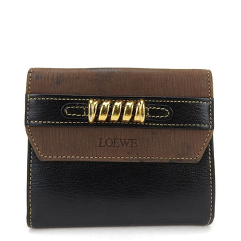 Loewe Bifold Wallet Leather Black Velazquez Women