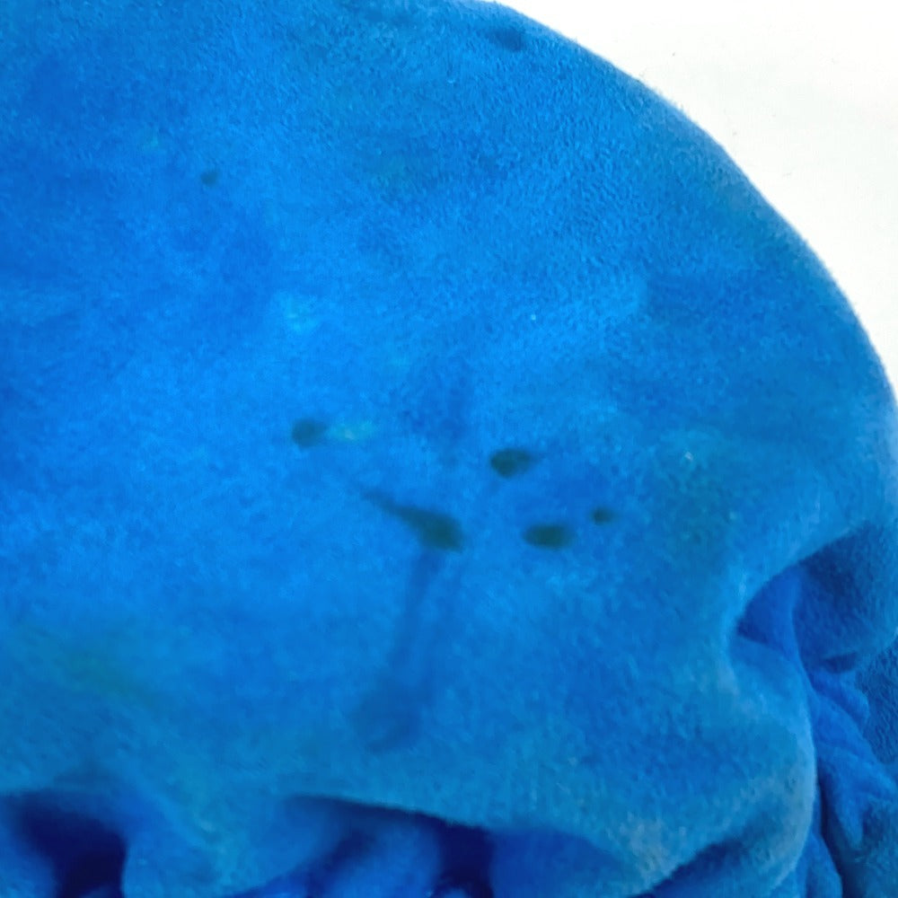 Hermes Pouch Suede, Silk Blue Bourse Abijou Women