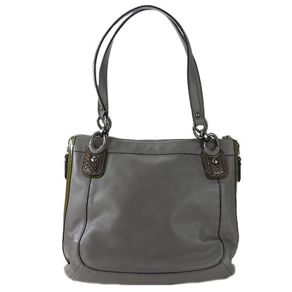 Coach Tote Bag 18303 Leather, Patent Leather Gray Women