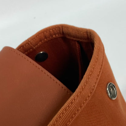 Hermes Tote Bag Canvas / Leather Orange Bag Handbag Valparaiso Mm Women