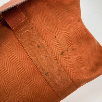 Hermes Tote Bag Canvas / Leather Orange Bag Handbag Valparaiso Mm Women
