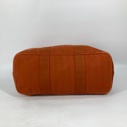 Hermes Tote Bag Canvas / Leather Orange Bag Handbag Valparaiso Mm Women