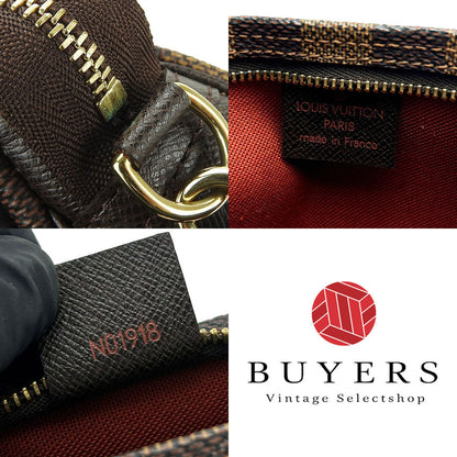 Louis Vuitton Pouch N51982 Damier Canvas Brown Truth Makeup Women
