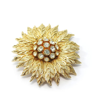 Christian Dior Brooch Metal Gold Women