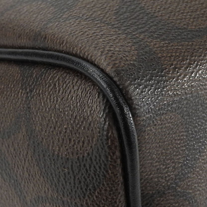 Coach Handbag F58312 Leather, Pvc Black Signature Mini Bennett Satchel Women