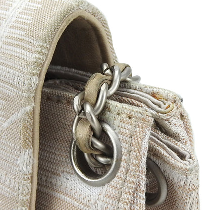 Chanel Shoulder Bag Nylon Beige New Travel Line Women