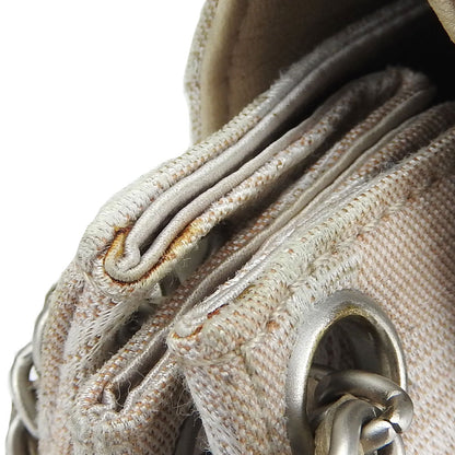 Chanel Shoulder Bag Nylon Beige New Travel Line Women