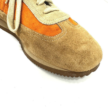 Hermes Sneakers Suede Orange Quick 42