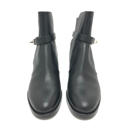 Hermes Boots Leather Black Frenchie Neo Kelly 36