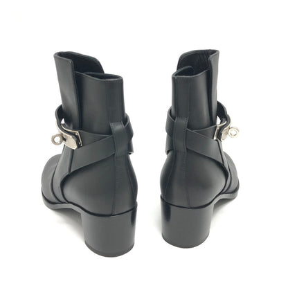 Hermes Boots Leather Black Frenchie Neo Kelly 36