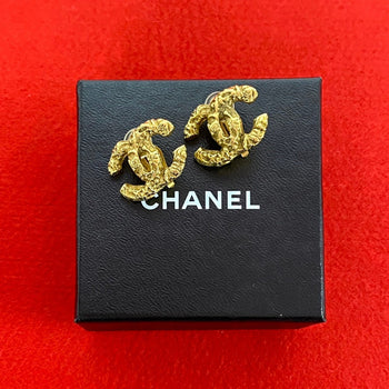 Chanel Earring Gold Plated Gold