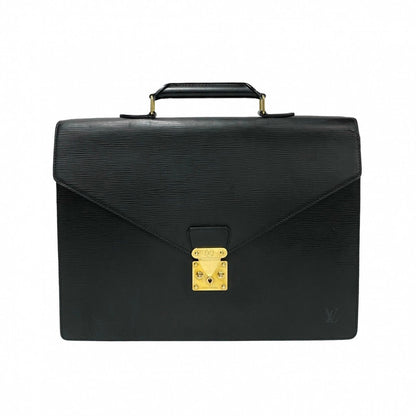 Louis Vuitton Business Bag M54412 Leather Black Epi Serviette Ambassador Mens