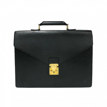 Louis Vuitton Business Bag M54412 Leather Black Epi Serviette Ambassador Mens