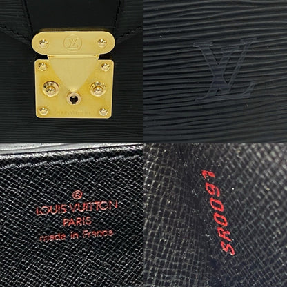Louis Vuitton Business Bag M54412 Leather Black Epi Serviette Ambassador Mens