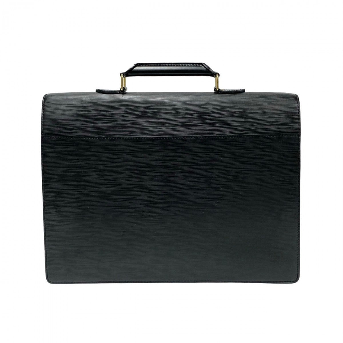 Louis Vuitton Business Bag M54412 Leather Black Epi Serviette Ambassador Mens