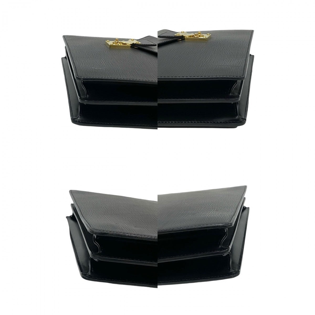 Louis Vuitton Business Bag M54412 Leather Black Epi Serviette Ambassador Mens