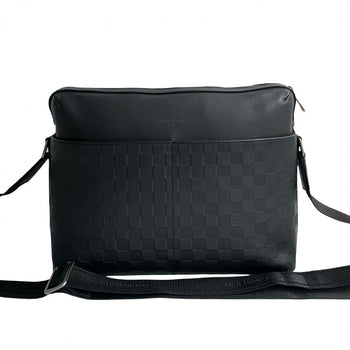 Louis Vuitton Shoulder Bag N41201 Leather Black Damier Anfini Calypso Mm Mens